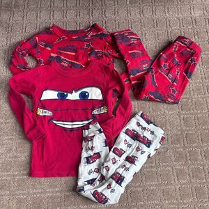 Baby Gap Disney Pixar Pajama Set 3 Years Cars Lightning McQueen Long Sleeve Pant